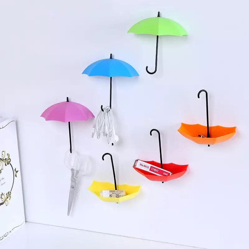 Set of 3 Creative Umbrella Self Wall Hook, Key Hair Pin Holder, Mini Umbrella Sticky Hooks, Home Decorative Hanging Hooks, Home Storage Organizer, Kitchen Bathroom Home Use Hook Set of 3 Creative Umbrella Self Wall Hook, Key Hair Pin Holder, Mini Umbrella Sticky Hooks, Home Decorative Hanging Hooks, Home Storage Organizer, Kitchen Bathroom Home Use Hook